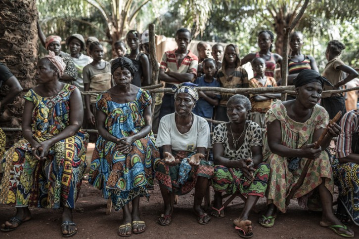 © Pablo Tosco/Oxfam Intermón El campo de desplazados de Carmel, en la ciudad de Bangui, alberga a 3.500 personas que huyeron de las matanzas, la violencia y los saqueos provocados por las milicias Seleka en 2013.