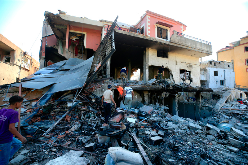 Imagen de Líbano tras el bombardeo